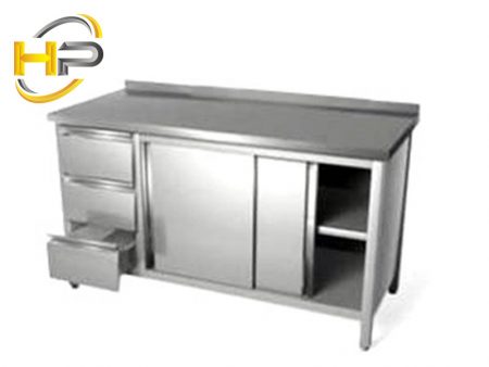 tủ inox cửa lùa