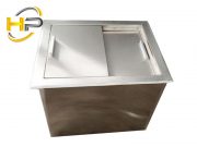 thùng đá inox âm quầy