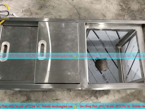 bồn rửa thùng đá âm quầy