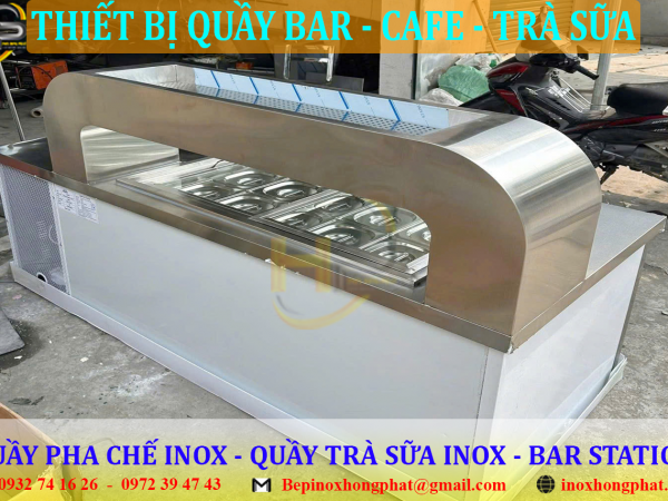 quay tra trai cay inox